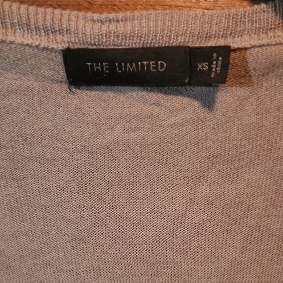 The Limited Cream Cardigan Sweater with Elegant Stripes - Picture 2 of 3